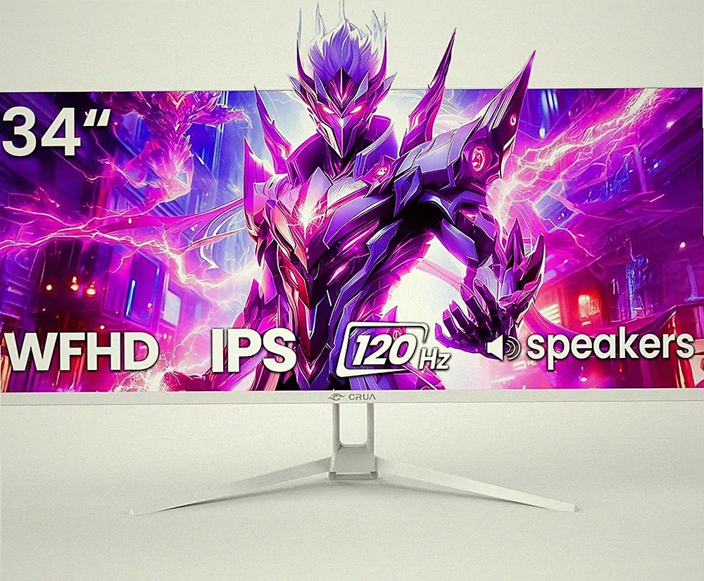 34'' Ultrawide Gaming Monitor 120HZ, 21:9 WFHD 2560X1080 IPS Panel Computer