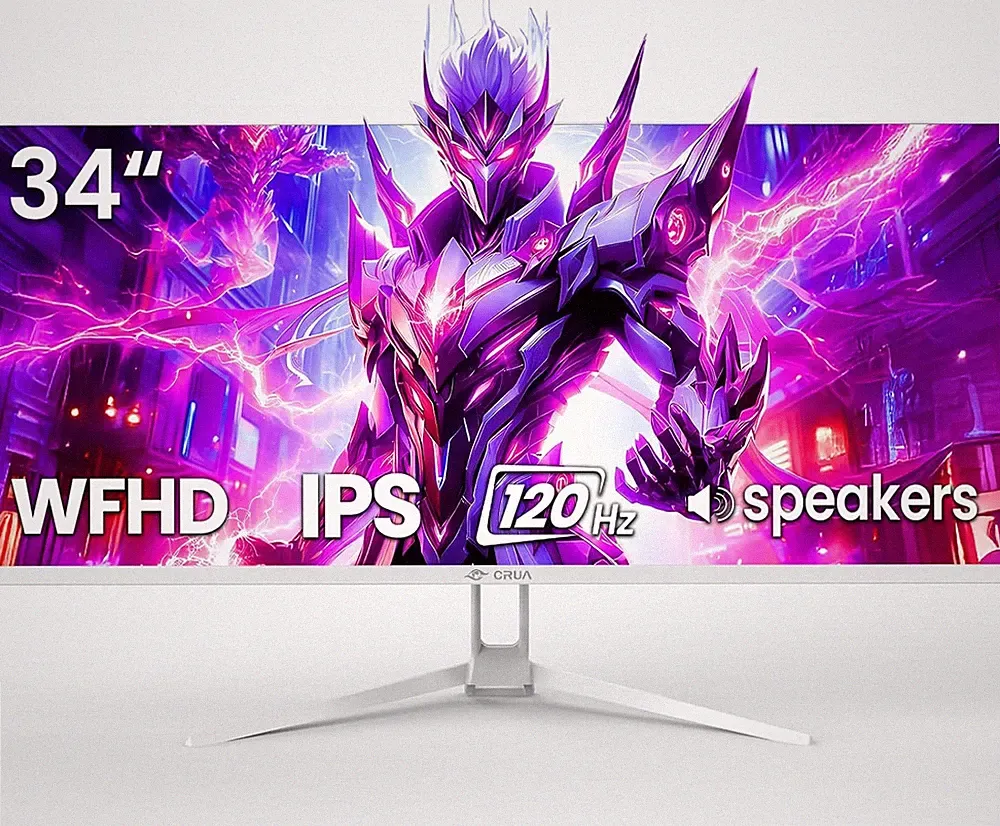 34'' Ultrawide Gaming Monitor 120HZ, 21:9 WFHD 2560X1080 IPS Panel Computer Moni