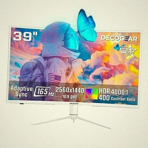 39 Curved Ultrawide Gaming Monitor, 2560 x 1440, HDR400, 165 Hz, 99% 39 Inch