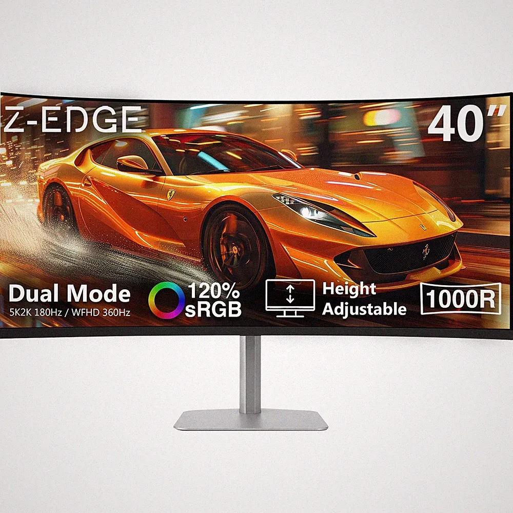 40" 5K2K Dual Mode 5120x2160 180Hz 2560x1080 360Hz 1ms Curved Gaming Monitor