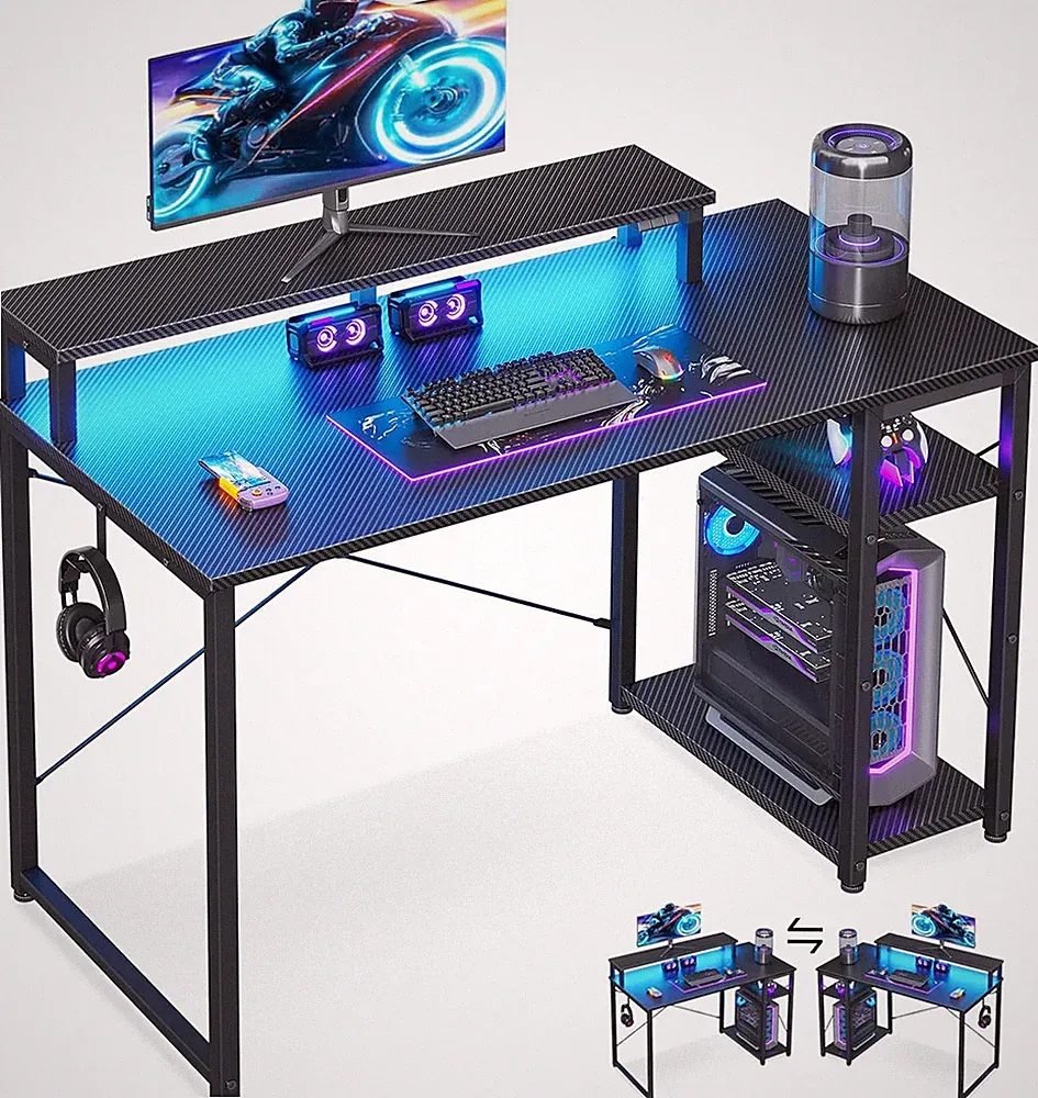40 inch gaming desk with monitor mount