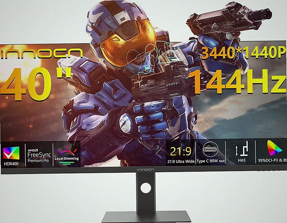40" WQHD 3440 X 1440P 144Hz Ultrawide Monitor Gaming Freesync HDR400 21:9 PC Com