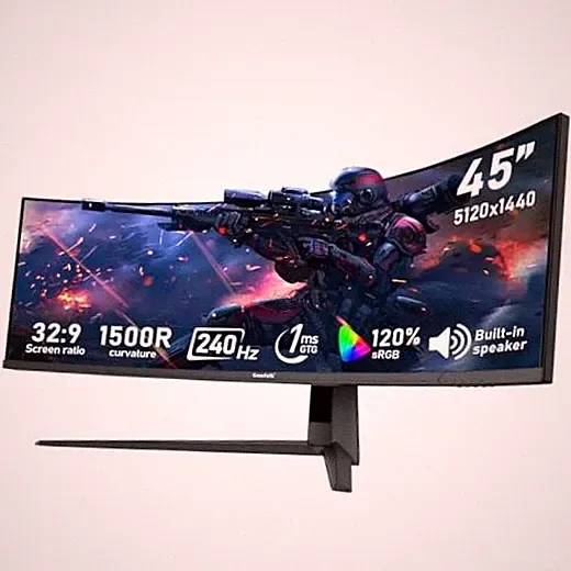 45 inch Ultra-Wide Curved Gaming 240Hz PC Monitor, DQHD 45 inch DQHD 240Hz