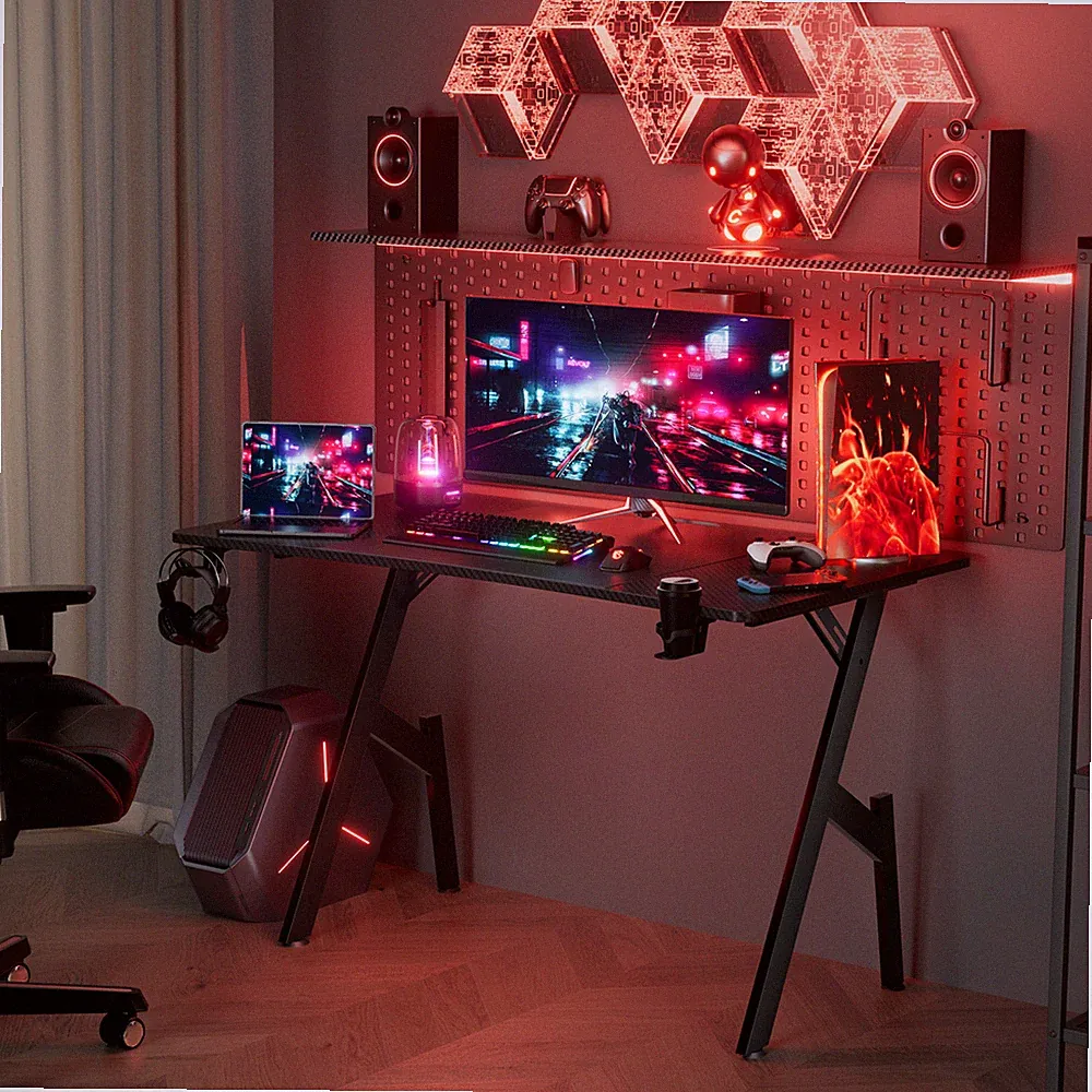 47 Inch Gaming Desk Gamer Table Computer Desk PC Workstation