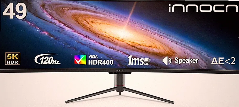 49" Curved Monitor Ultrawide Gaming 5K2K 120Hz 32:9 QHD 5120 X 1440P Computer Mo