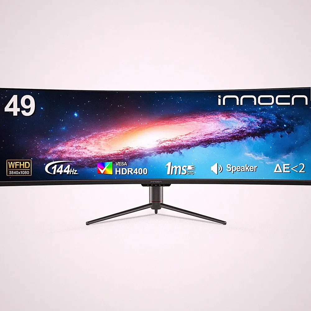 49" Curved Ultrawide 3840x1080P 144Hz Monitor HDR400 USB-C DisplayPort HDMI