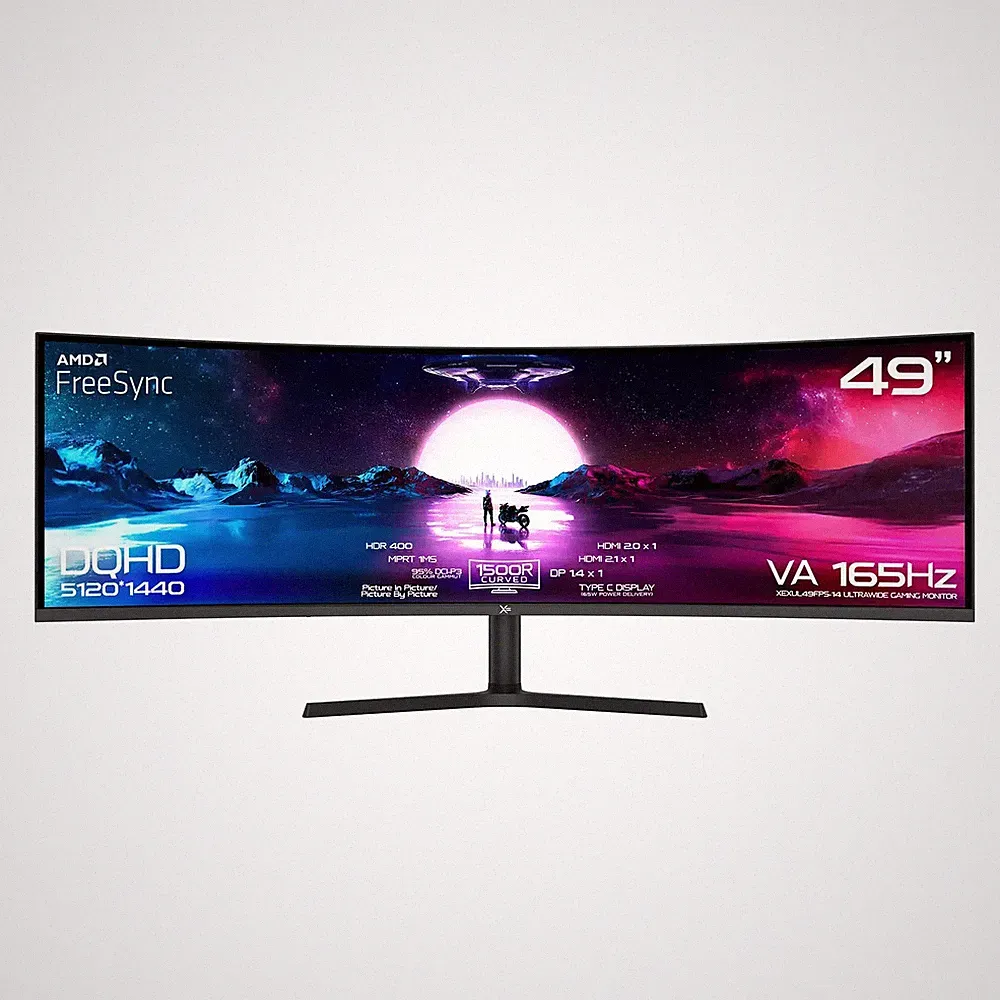 49” Ultrawide Curved Monitor – 165Hz, Dual QHD, HDR
