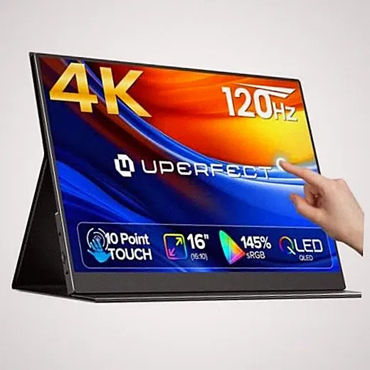 4K 120Hz Portable Monitor Touchscreen 600Nits Gaming Monitor 16"