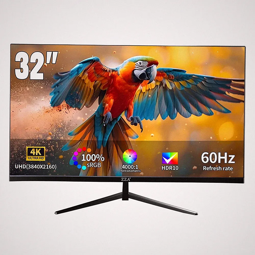 4K Gaming Monitor 32 Inch UHD 3840x2160 VA Panel HDR10 Z32A Black 60Hz Computer