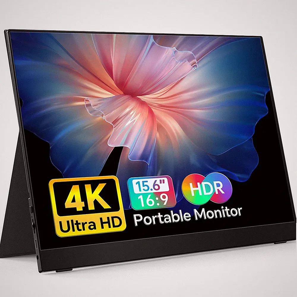 4K Portable Monitor 15.6" 3840x2160 UHD USB-C HDMI IPS 100% Adobe RGB HDR
