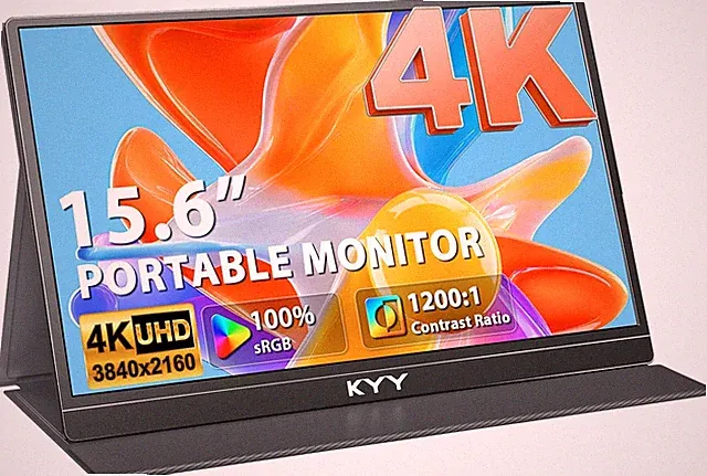 4K Portable Monitor for Laptop 15.6" UHD VESA