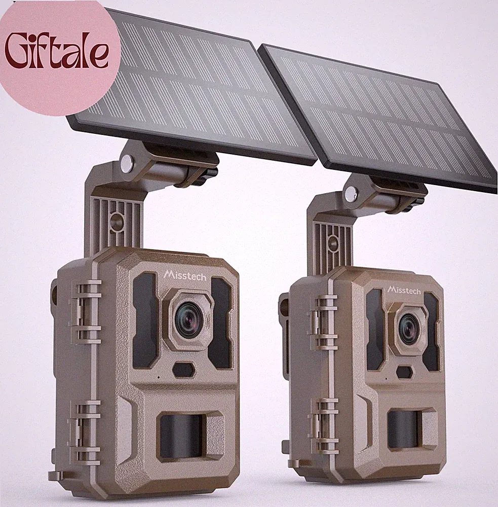 4K UHD Solar Trail Camera for Game & Wildlife Monitoring - 0.1S Motion Trigger t