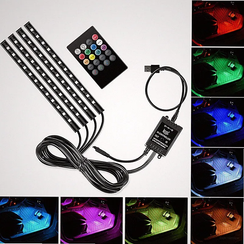 4pcs USB RGB Gaming LED Light Strip for PC Computer Case Decoration Gamer DIY