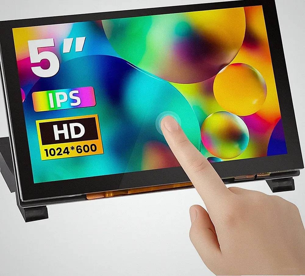 5 Inch Touchscreen Monitor for Raspberry Pi, 1024X600 Touch Screen