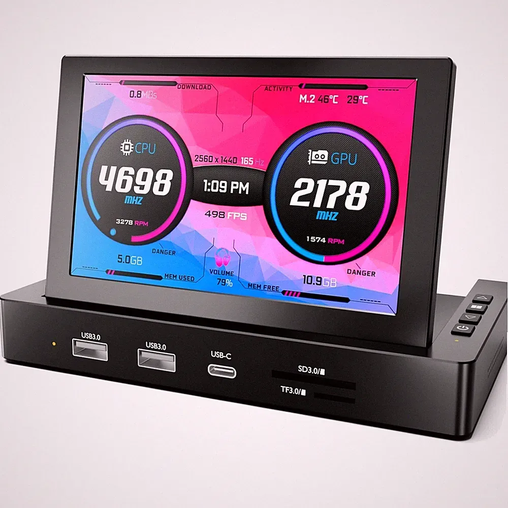 5'' Mini Monitor with USB Hub & Raspberry Pi Mount