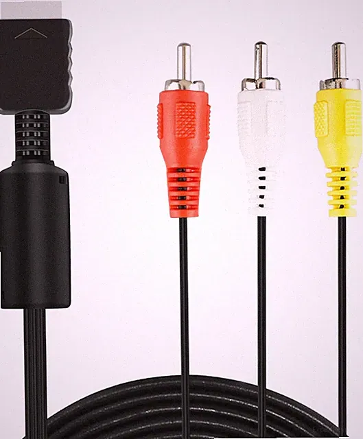 6Ft AV Cable for PS2 PS1 PS3, AV to RCA Composite Audio Video TV Cord
