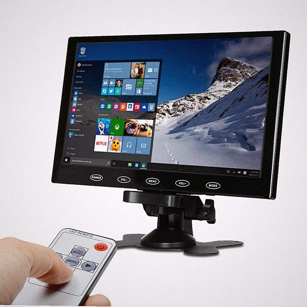 7"/9"/10.1" LCD CCTV Monitor PC Screen AV/RCA/VGA/HDMI 1080P for DSLR Raspberry