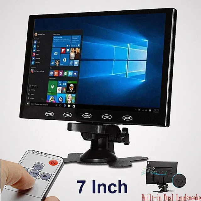 7"/9"/10" Portable Small Monitor HDMI LCD Screen for PC/TV/Security System VGA