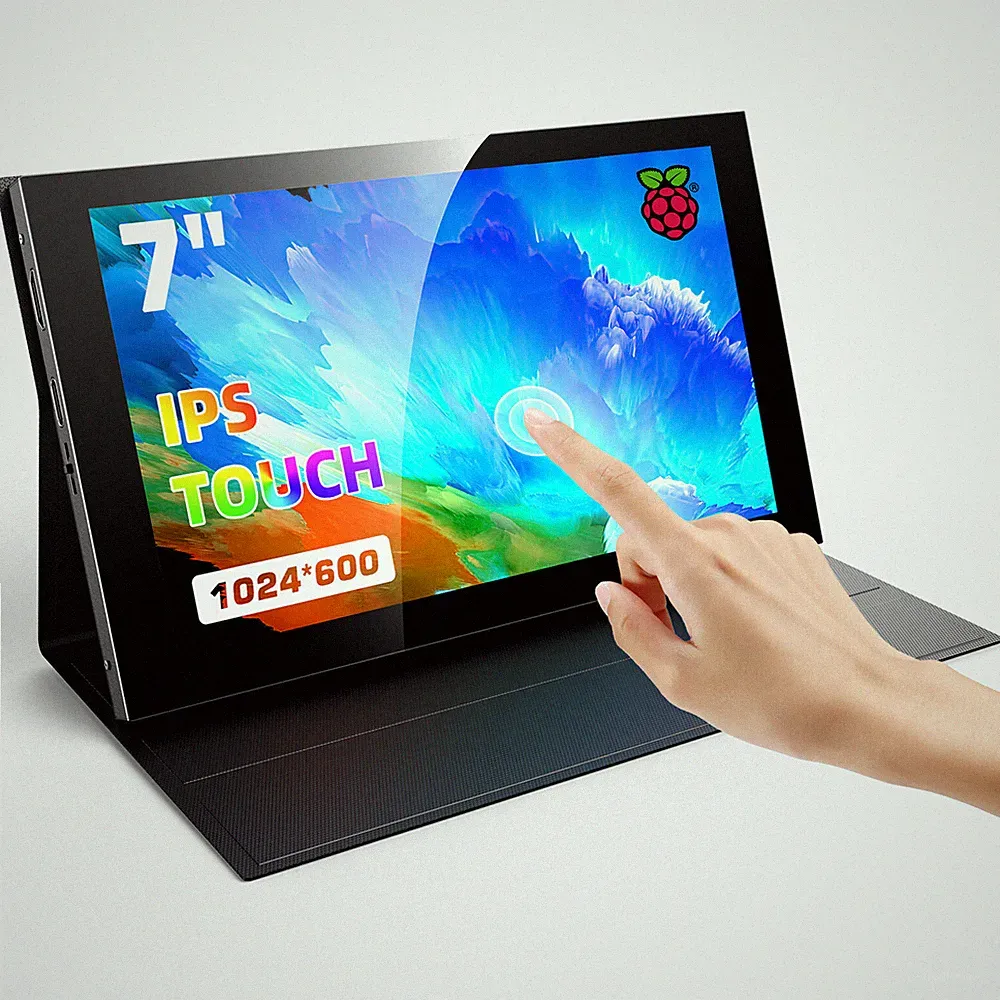 7 In Portable Touch Screen Monitor HDMI USB-C for Raspberry Pi/PC/Switch Gaming