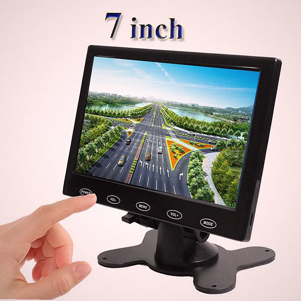 7 Inch Portable LCD Monitor for Raspberry Pi 4/3B+/Zero with HDMI VGA AV 1080P