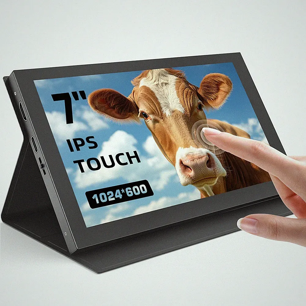 7 Inch Portable Touchscreen Monitor - HD IPS for Raspberry Pi/PC/PS4/Switch/Xbox
