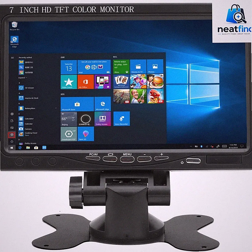 7-Inch Small HDMI Monitor – Full HD Quality with Remote Control for Easy Viewing