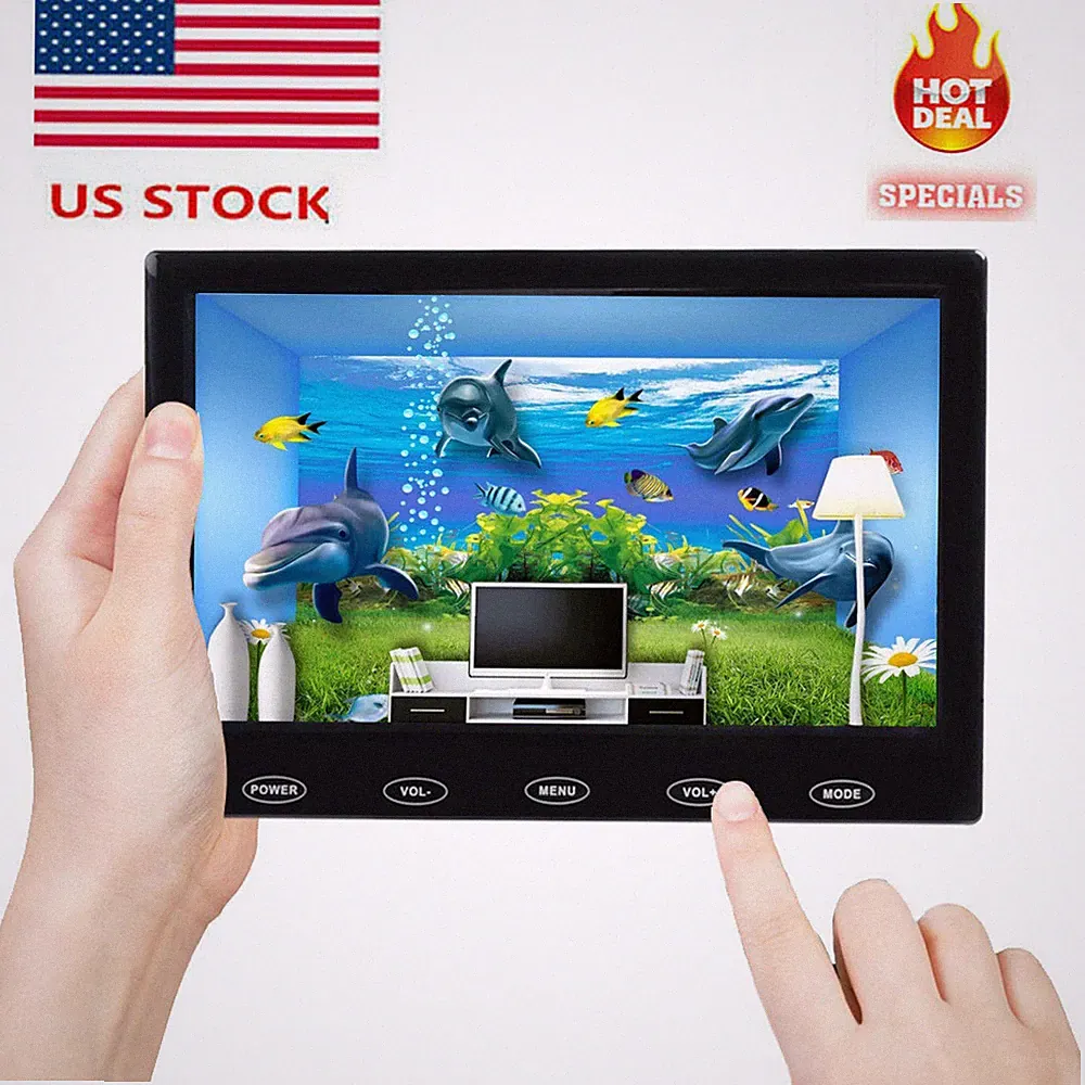 7'' Portable LCD Display Raspberry Pi DSLR CCTV Security Monitor AV HDMI VGA