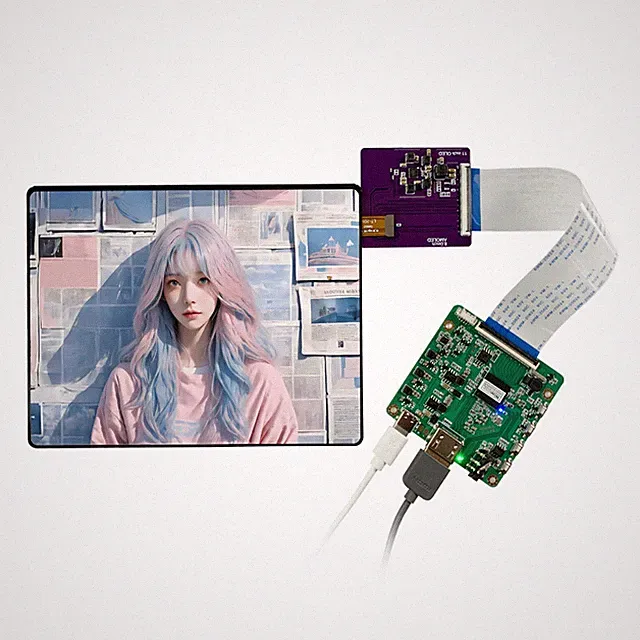 8'' 2K 2480x1860 OLED Screen Display HDMI Port USB Board 180° Rotation DIY KIT