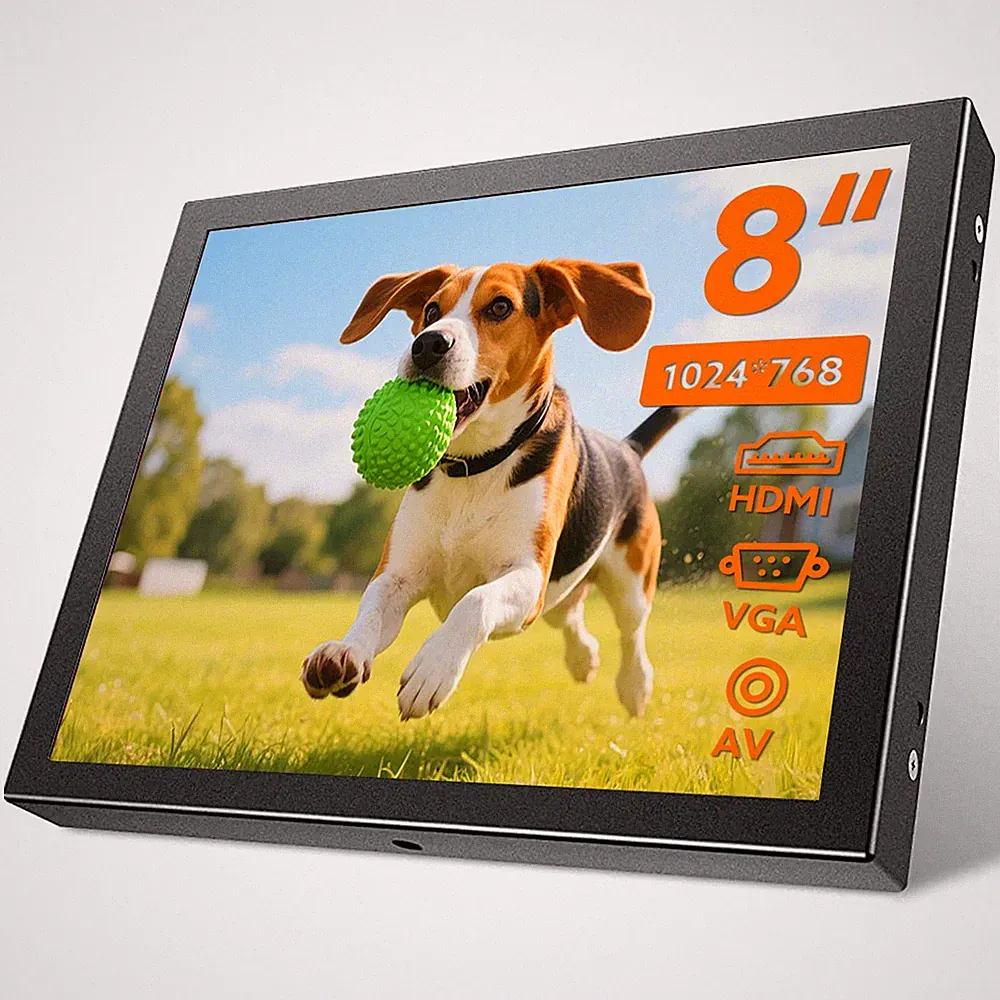 8" Eyoyo Monitor 1024x768 Display Gaming Screen w/Speaker HDMI/VGA for PS4 PS5