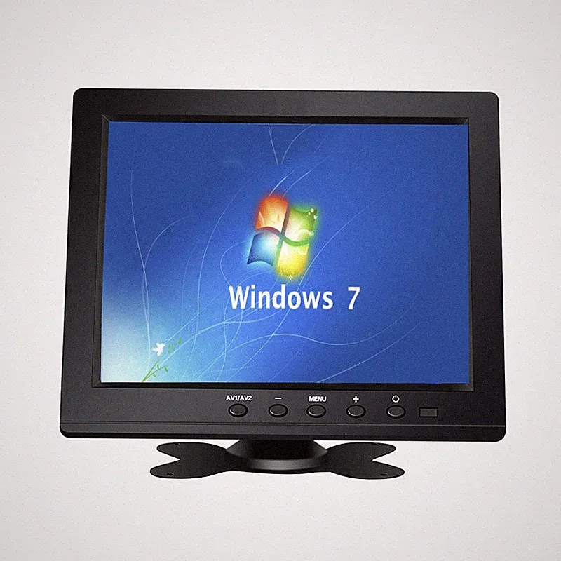 8" IPS LCD Security Monitor AV HDMI BNC VGA Input Color Screen For CCTV PC DSLR
