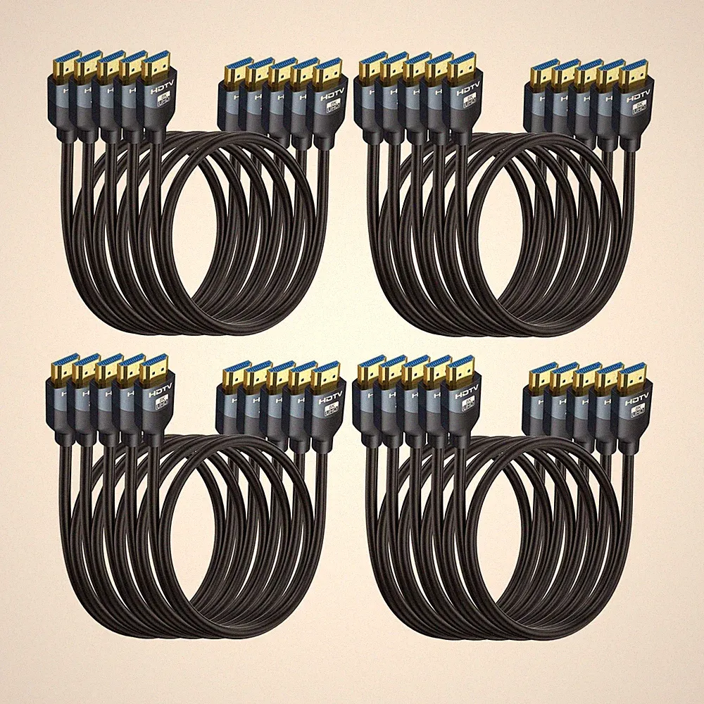 8K HDMI 2.1 Cables 6FT 20-Pack, High Speed HDMI Gaming Monitor Cable for PS5...