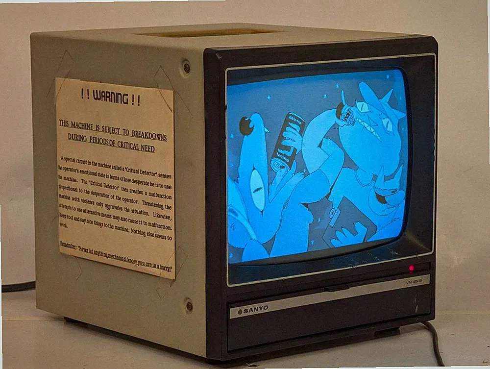 9" Sanyo black & white monitor CRT; VM 4509; tested, works *READ DESCRIPTION**