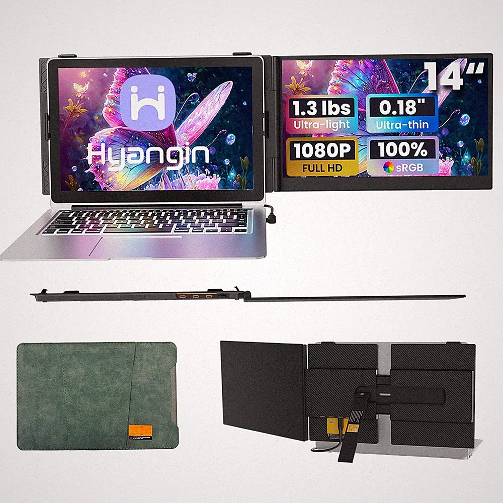 90% NEW Hyangin S8 Portable Laptop Screen Extender Ultra Slim Dual Monitor Mac