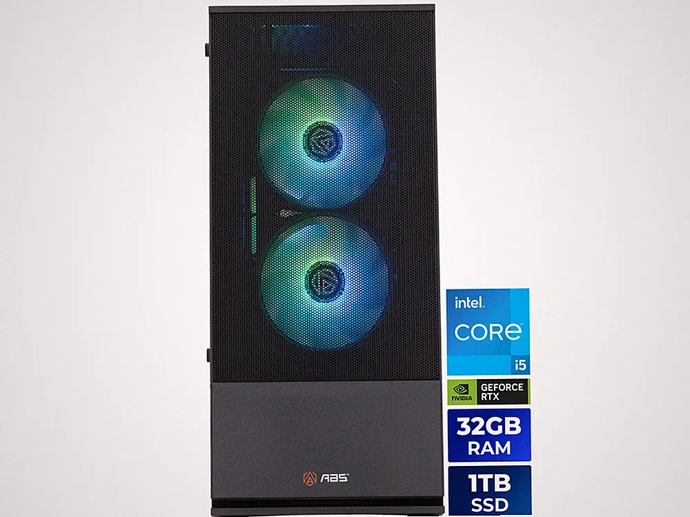 ABS Cyclone Aqua Prebuilt Gaming PC - Windows 11 - Intel Core i5-14400F - GeForc