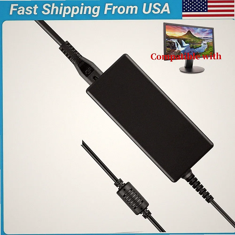 AC Adapter For Acer AOPEN 27HC5R Pbiipx Zbmiipx Xbmiipx 1080p LED Gaming Monitor