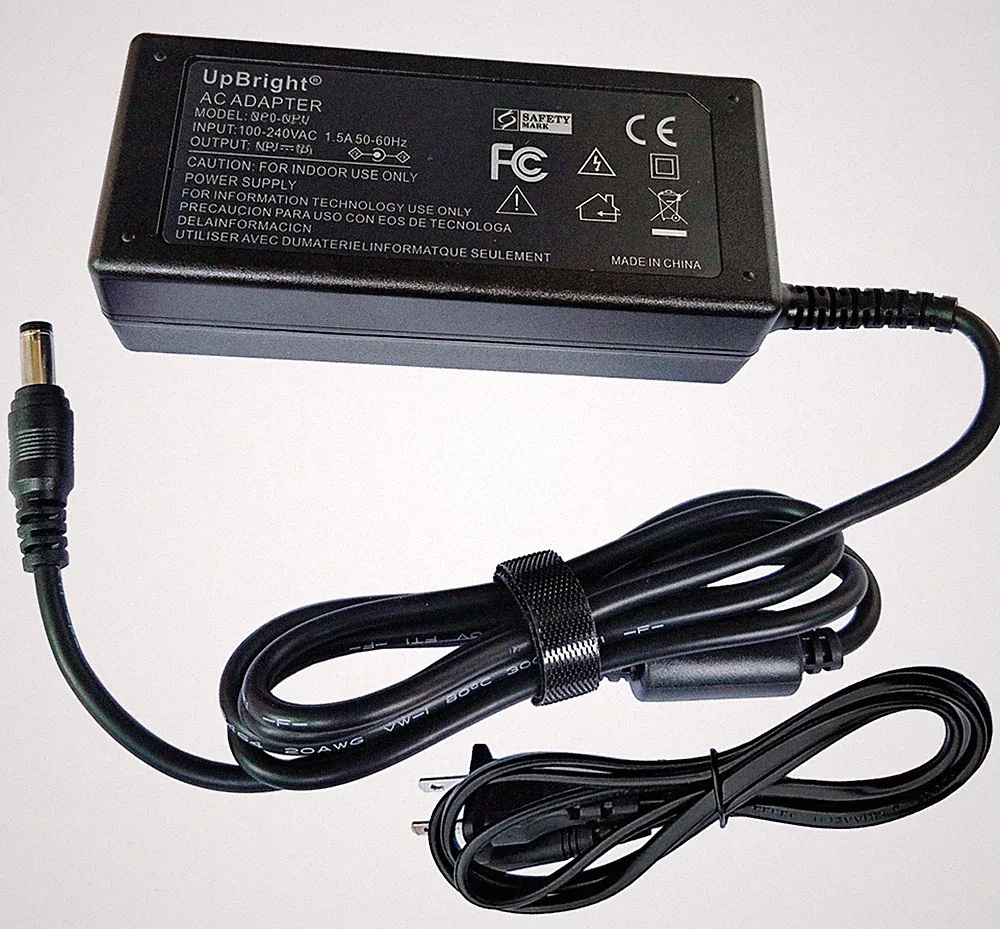 AC/DC Adapter For Viotek 24” 27” 29” 32” LED Curved Monitor Power Supply Charger