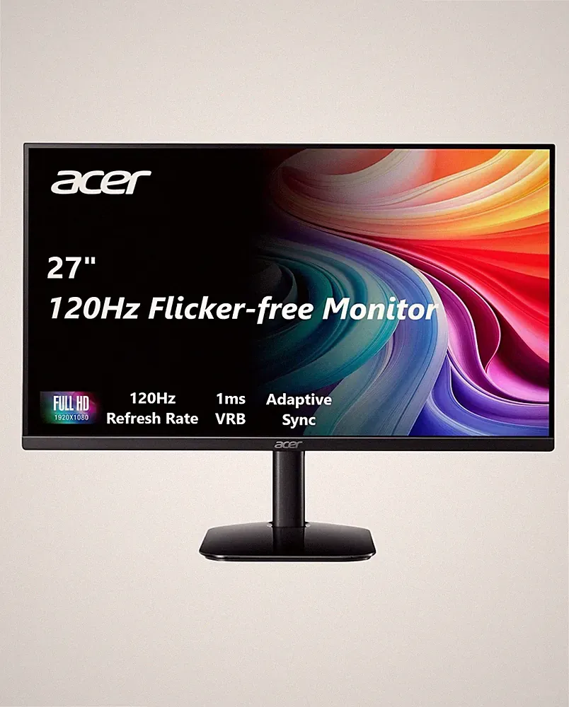 Acer 27" FHD 1080p IPS 120Hz 1ms FreeSync Gaming Monitor Black