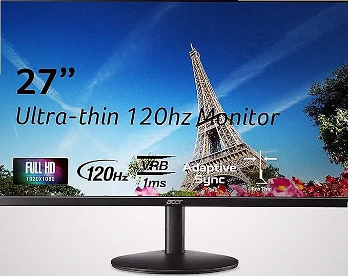 Acer 27" Monitor FHD IPS 1920x1080 120Hz 1ms HDMI/DP SB3 SB273 G0 Refurbished