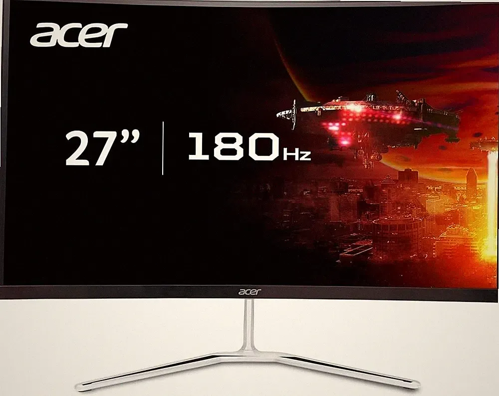 acer 27" WQHD 2560x1440 1500R Curved PC Gaming Monitor 180Hz 1ms FreeSync HDR1