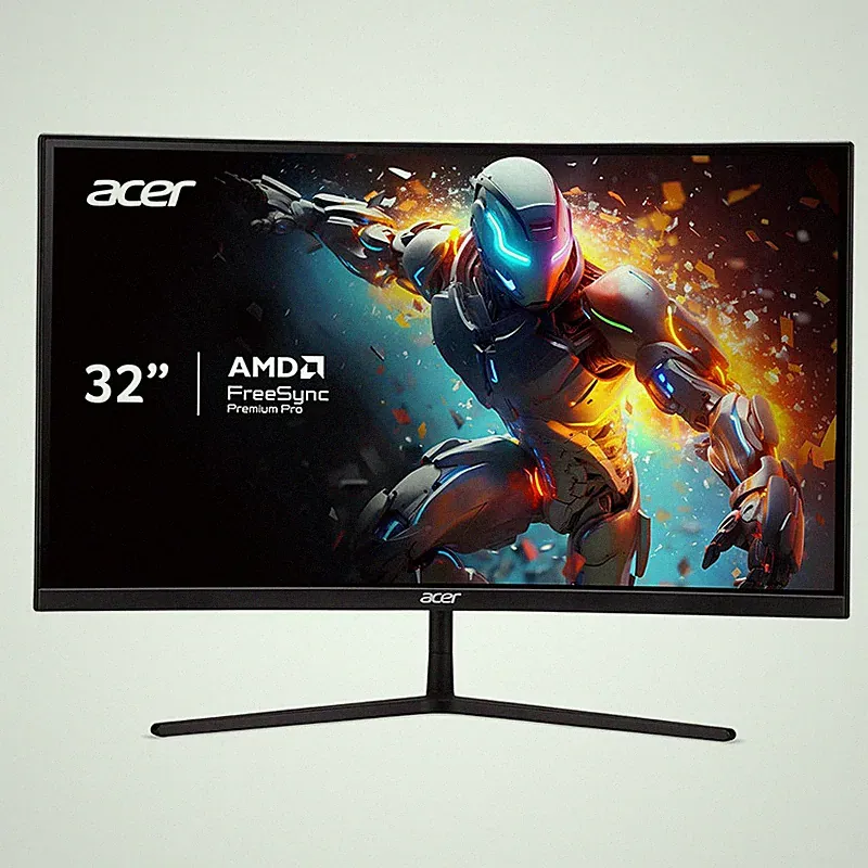 Acer 31.5" EI2 WQHD VA Curved Gaming Monitor 165Hz 1ms EI322QUR P3bmiippx