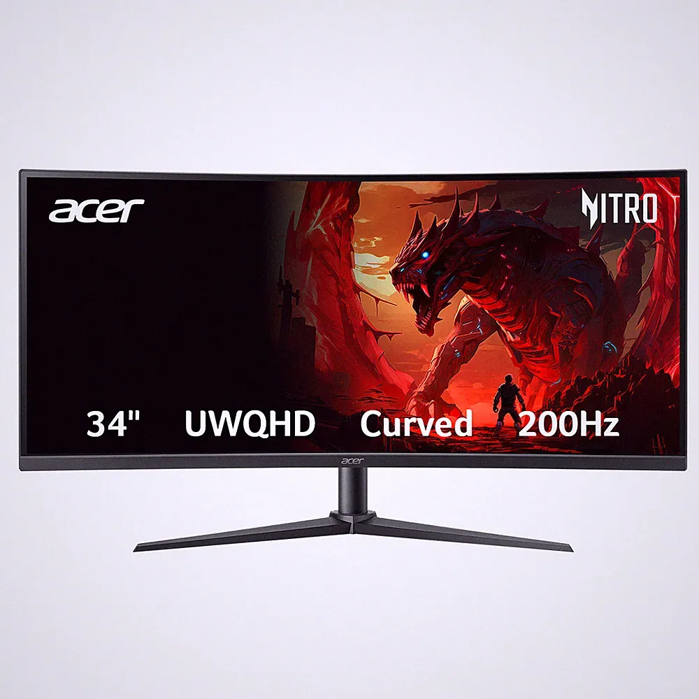 Acer 34" Curved Gaming Monitor 3440x1440 200Hz HDR Ultrawide XZ340CUR