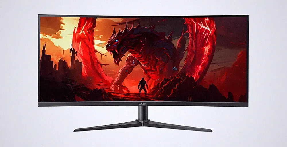 Acer 34" Nitro XZ340CUR X0 Monitor Curved UWQHD 200Hz 1ms 100x100 Refurbished