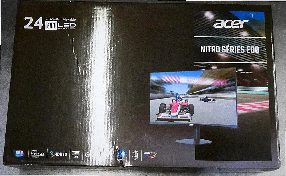 ACER ED240Q SBIIP NITRO 23.6" CURVED FULL HD 165Hz GAMING MONITOR #158097#