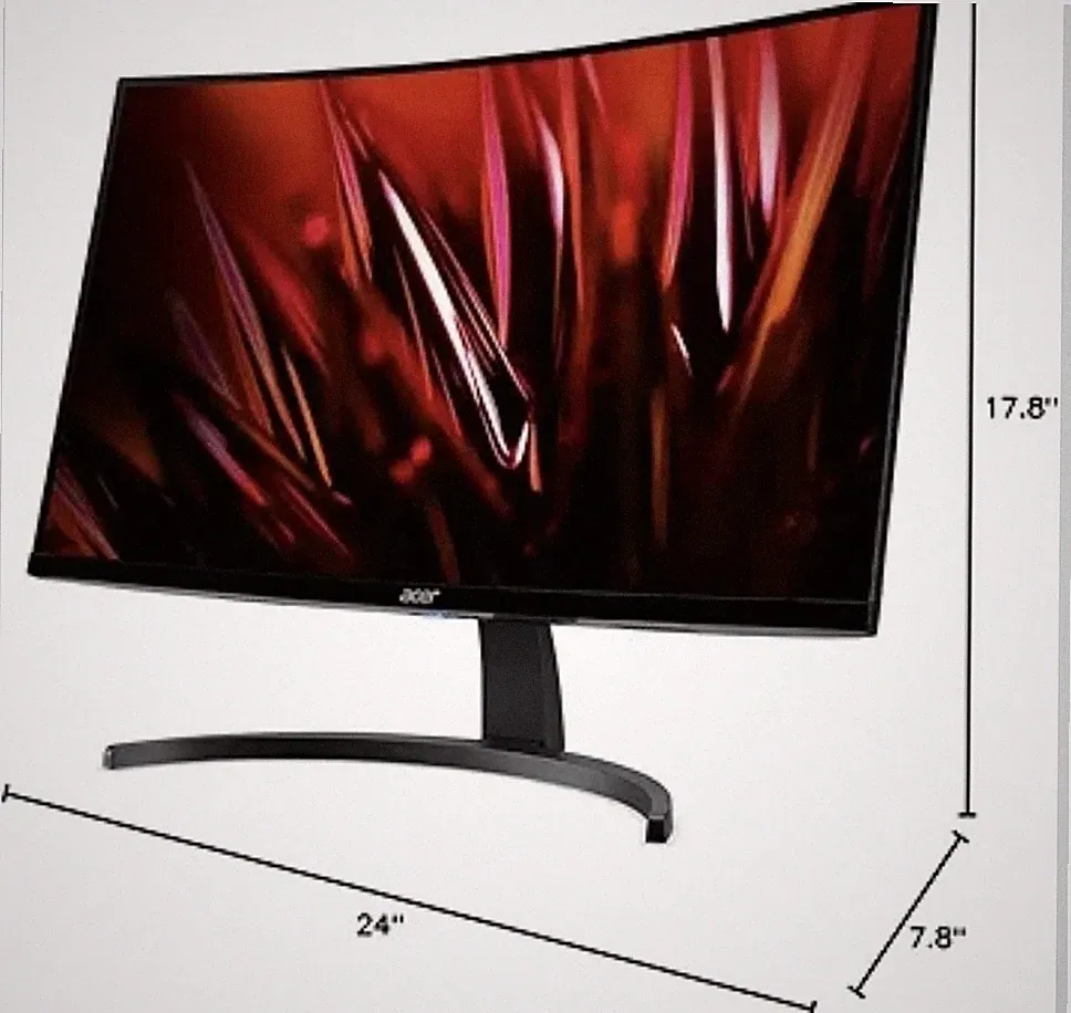 Acer ED273U Abmiipx 27" WQHD VA LCD Curved Monitor - 2560 x 1440 - 1500R, 75hz