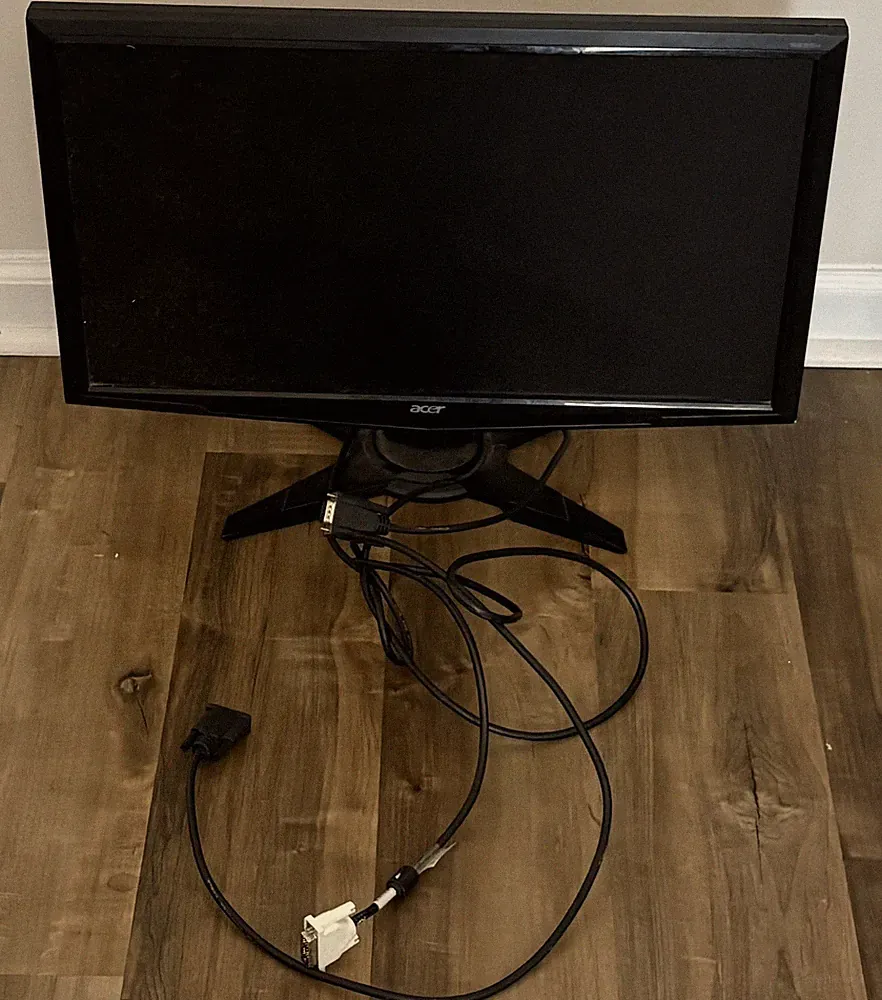 Acer G235H 23.6" Black LCD Computer Monitor 60hz No Scratches With Power Cable