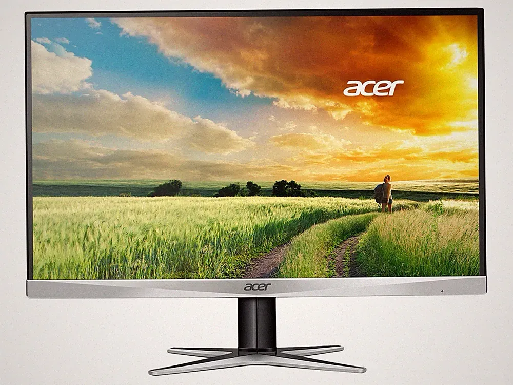 Acer G257HU 25" Monitor 2560x1440 HDMI DVI DisplayPort speakers Black Excellent