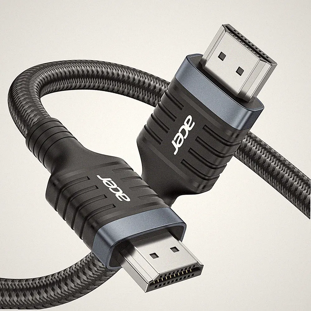Acer HDMI 2.1 Cable 6.6FT (8K@60Hz,4K@120Hz) 48Gbps High-Speed Braided Cord