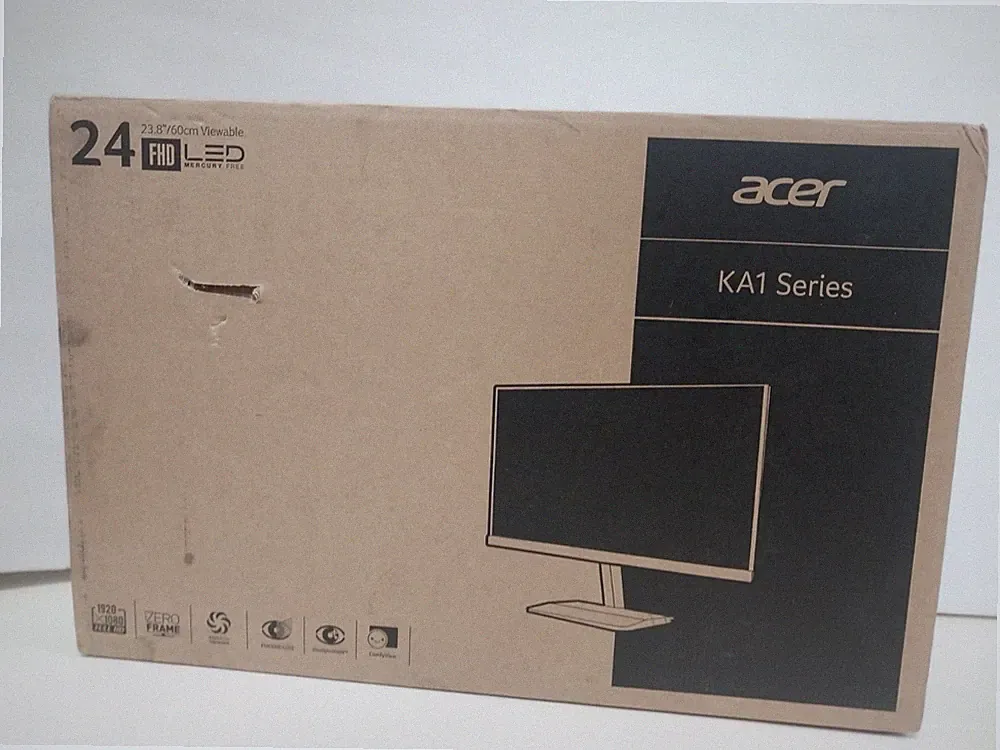 ACER KA241Y 24" GAMING MONITOR 1920 x 1080 @ 60Hz HDMI + DVI + VGA NEW OPEN B