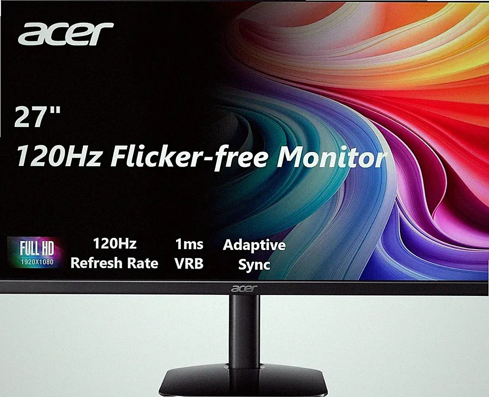 Acer KB272 G0BI 27" Full HD IPS Monitor 120Hz 1 Ms AMD FreeSync LCD