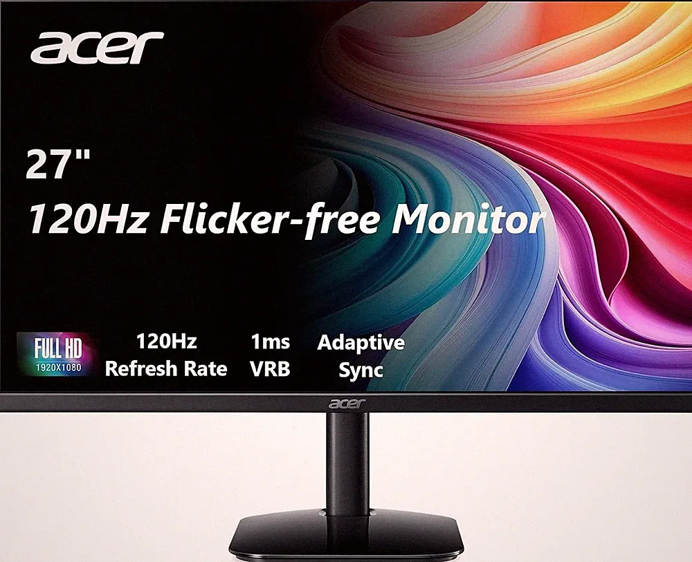 Acer KB272 G0BI 27" Full HD IPS Monitor 120Hz 1 ms AMD FreeSync LCD Refurbished